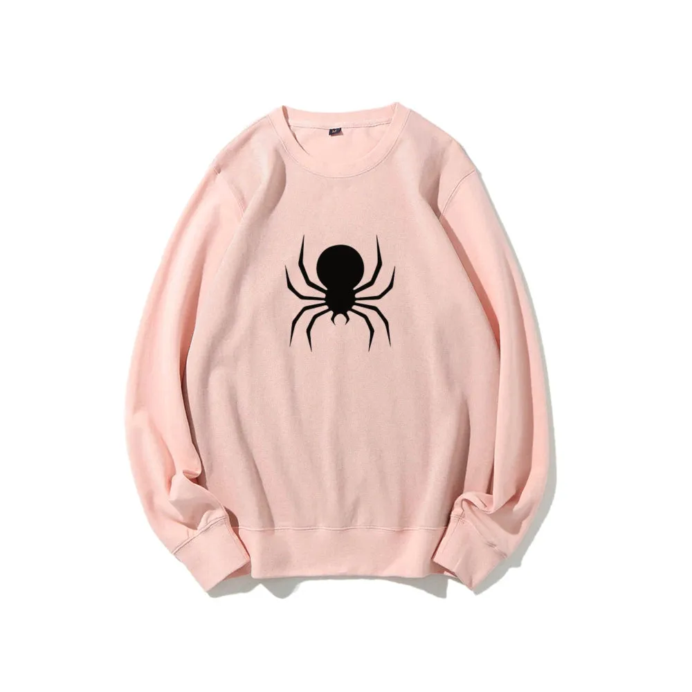 Mens Black Spider Graphic Sweatshirts
