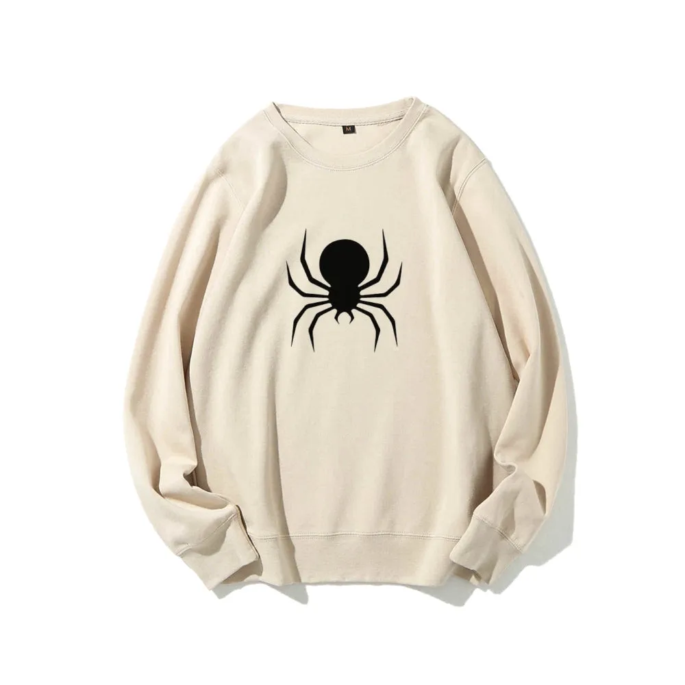 Mens Black Spider Graphic Sweatshirts