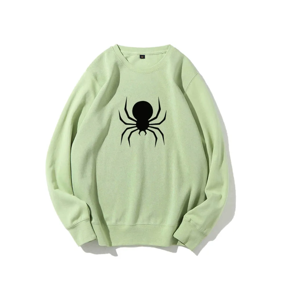 Mens Black Spider Graphic Sweatshirts