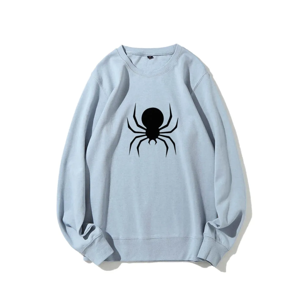 Mens Black Spider Graphic Sweatshirts