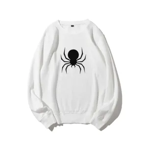 Mens Black Spider Graphic Sweatshirts