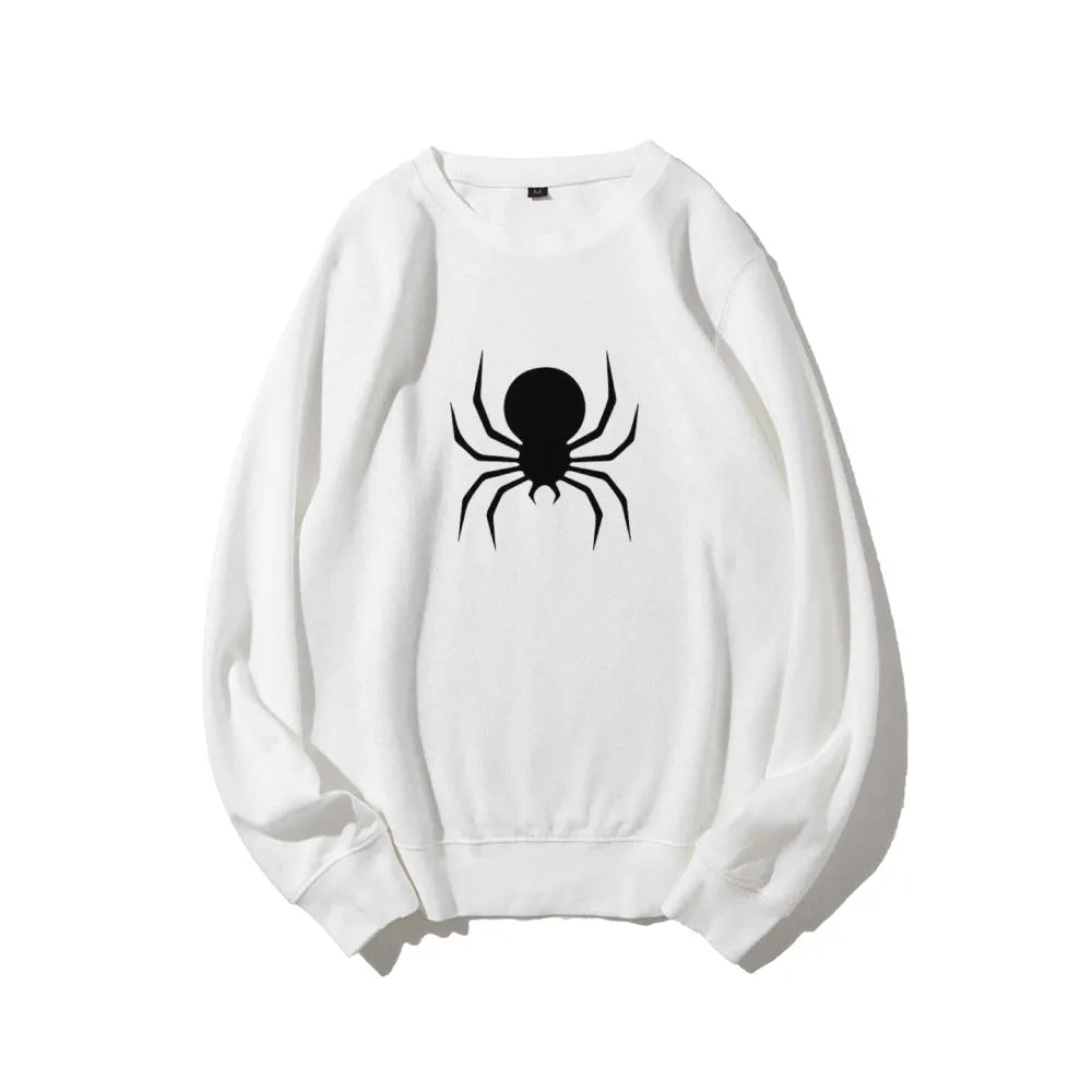 Mens Black Spider Graphic Sweatshirts