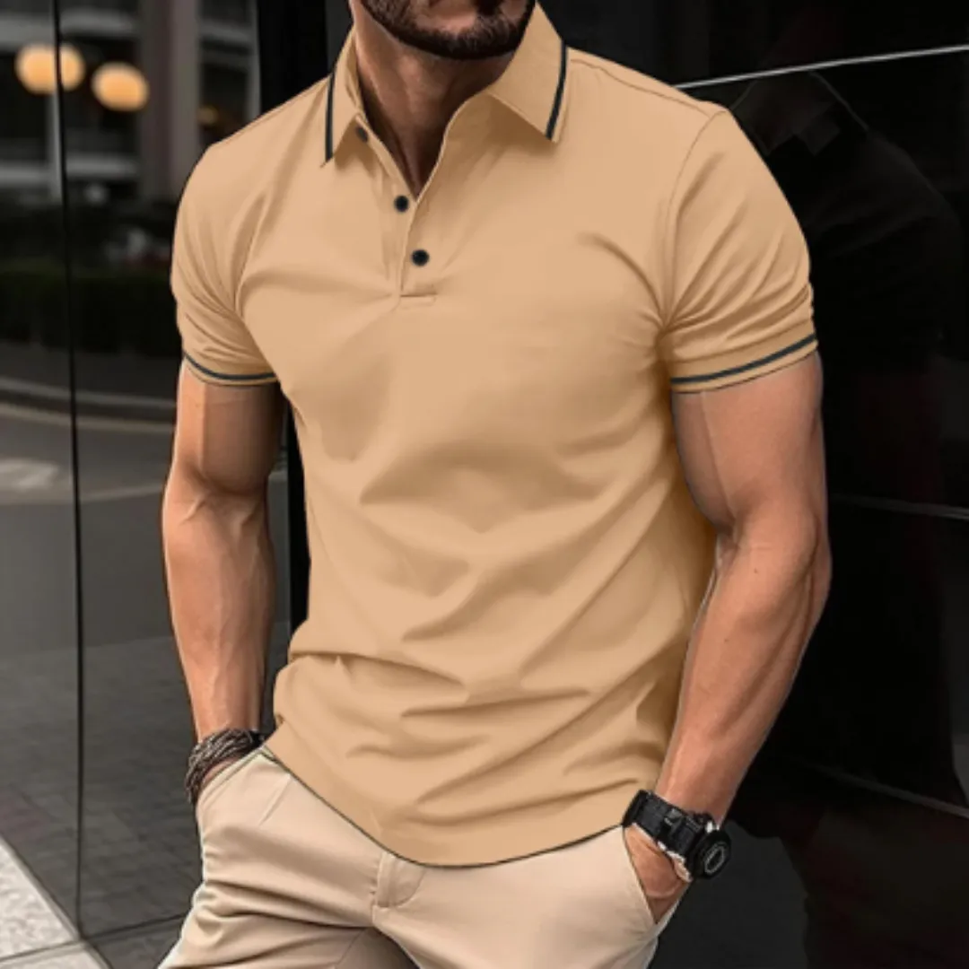 Men's Casual Spring Fitted Polo | Short Sleeve
