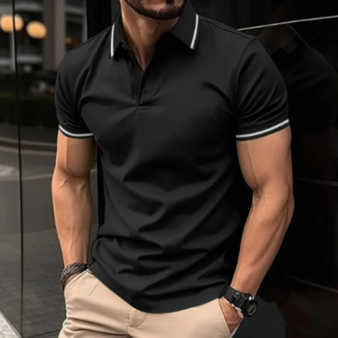 Men's Casual Spring Fitted Polo | Short Sleeve