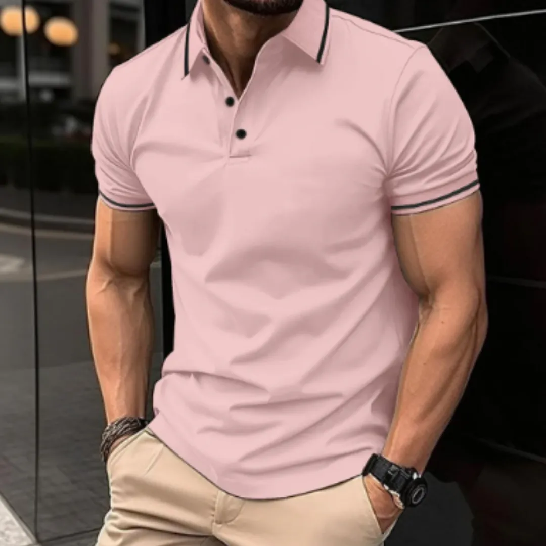 Men's Casual Spring Fitted Polo | Short Sleeve