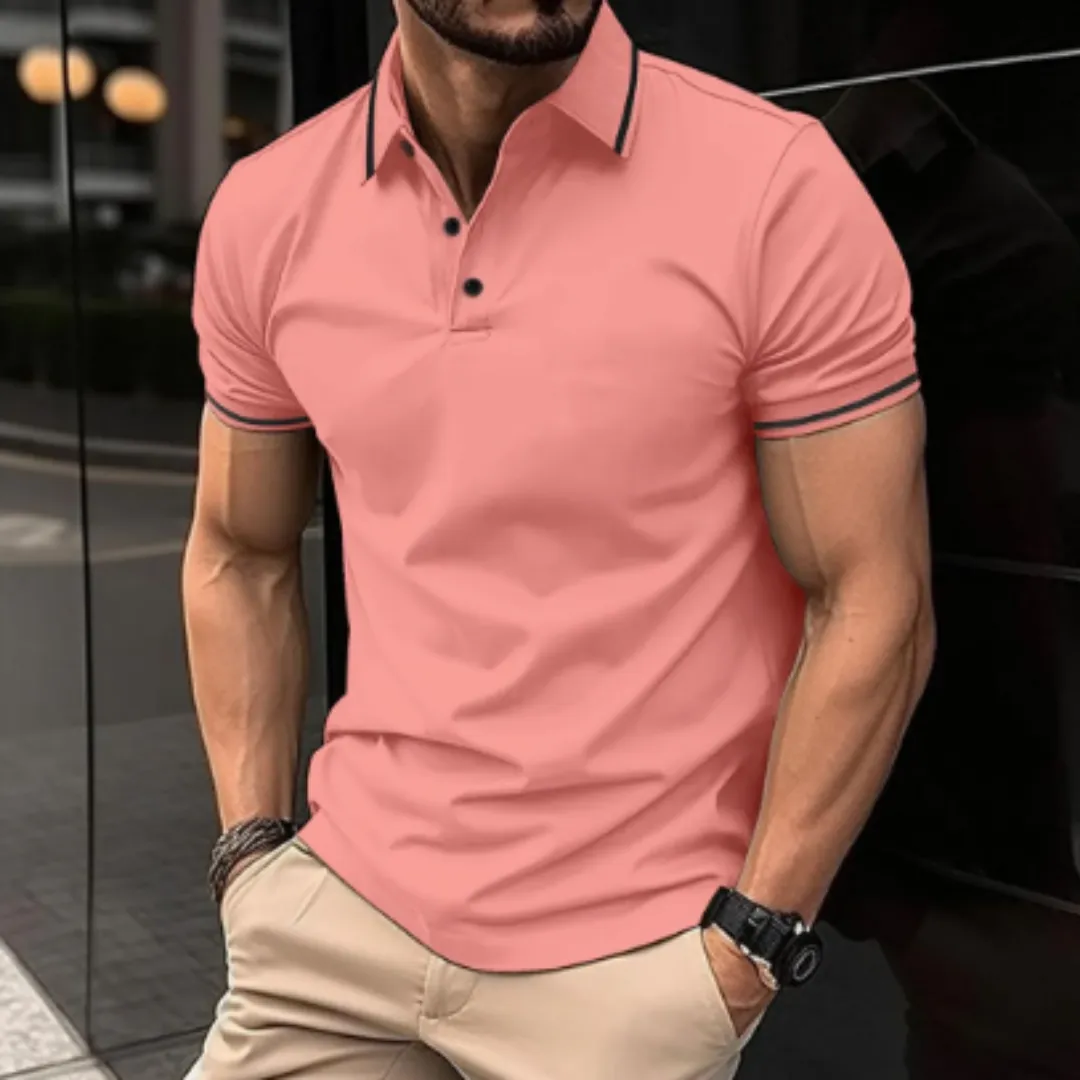 Men's Casual Spring Fitted Polo | Short Sleeve