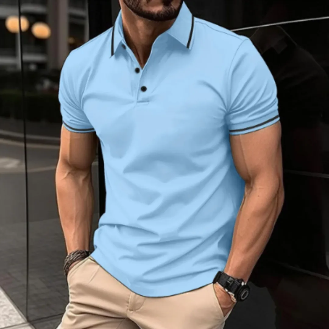 Men's Casual Spring Fitted Polo | Short Sleeve