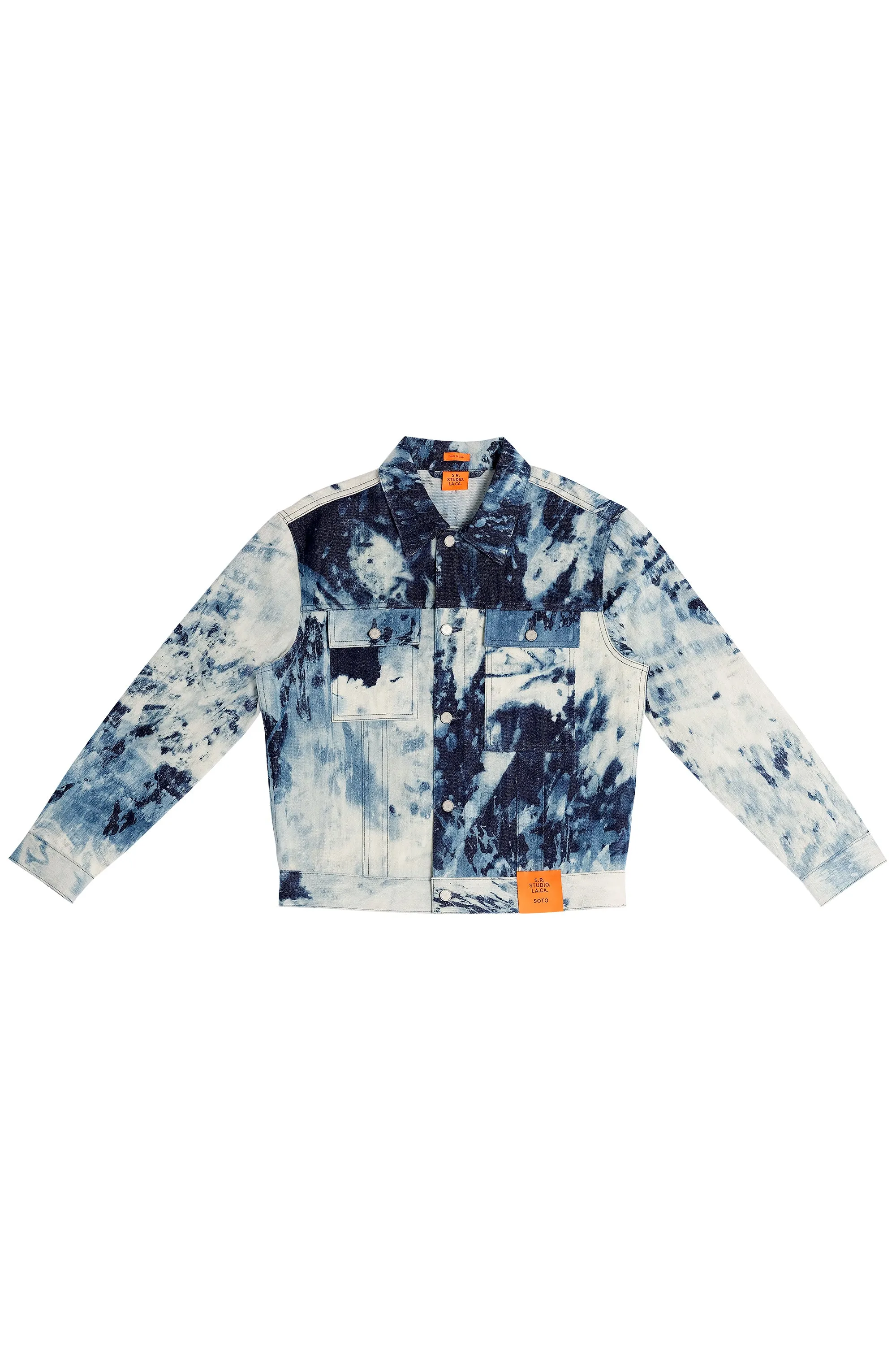 MEN'S HAND-BLEACHED INDIGO SOTO STRAIGHT CUT JEAN JACKET