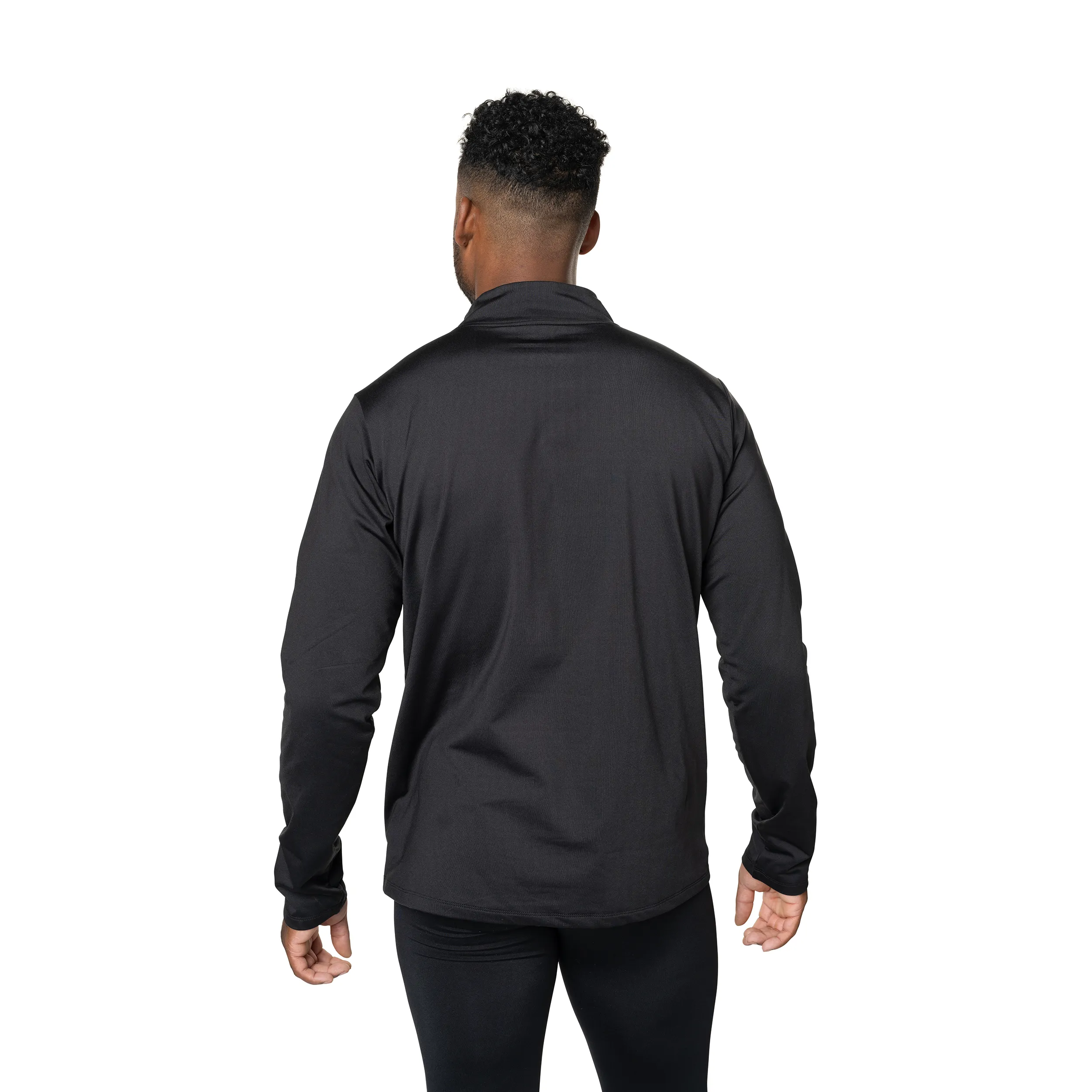 Men's Micro Fleece Zip-T - Black