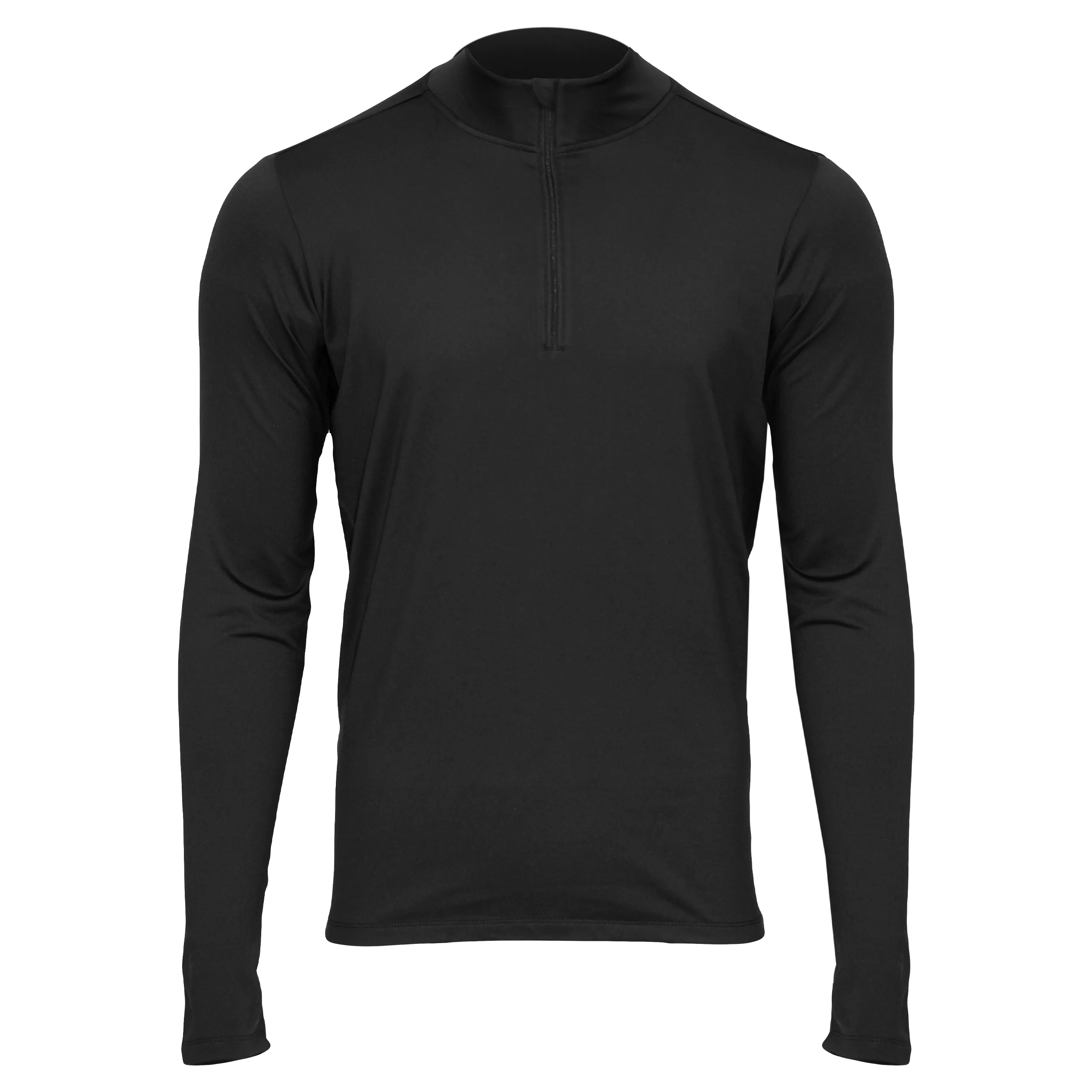 Men's Micro Fleece Zip-T - Black