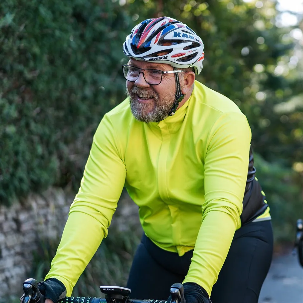 Mens Plain Hi-Vis Tor Winter Cycling Jacket