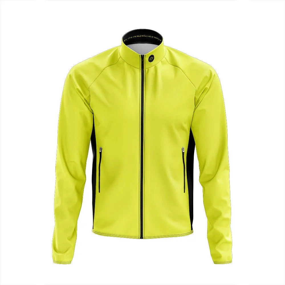 Mens Plain Hi-Vis Tor Winter Cycling Jacket
