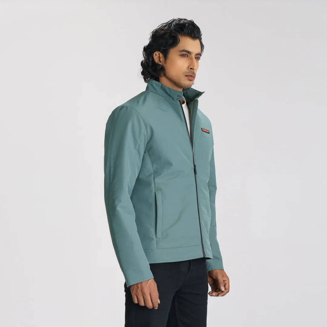 Mens Quilting Balsam Green Jacket
