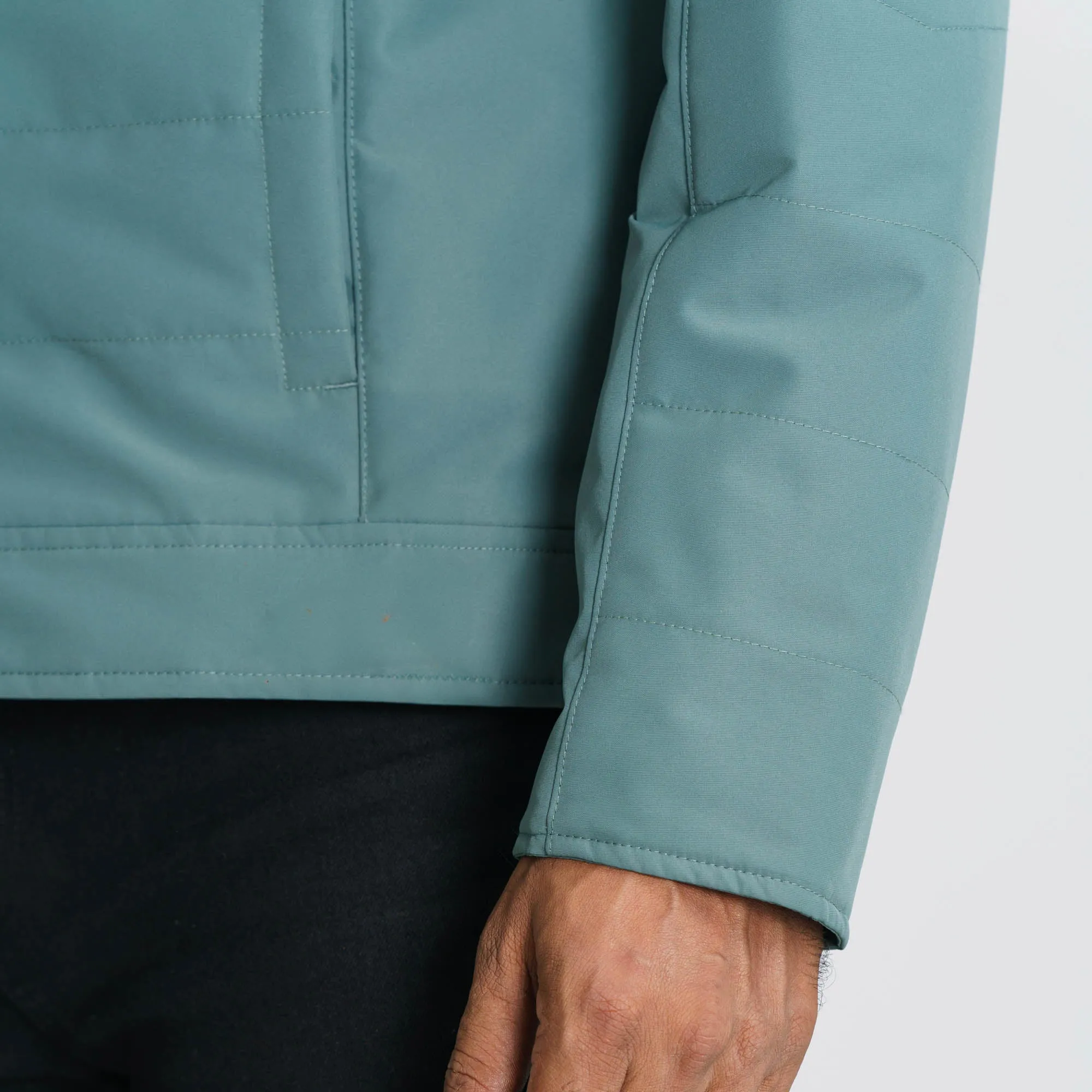 Mens Quilting Balsam Green Jacket