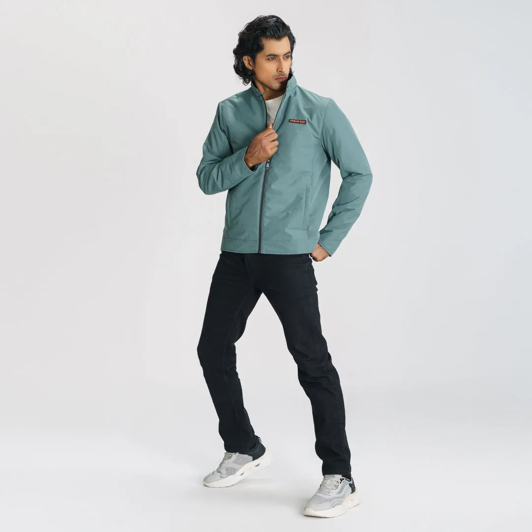 Mens Quilting Balsam Green Jacket