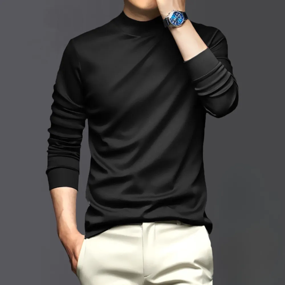 Men's Slim Fit Turtleneck Shirt for Layering – Jason