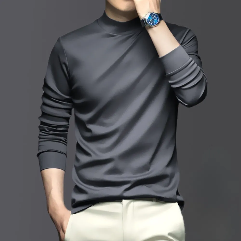 Men's Slim Fit Turtleneck Shirt for Layering – Jason