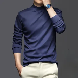Men's Slim Fit Turtleneck Shirt for Layering – Jason
