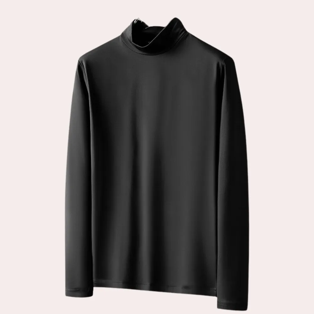Men's Slim Fit Turtleneck Shirt for Layering – Jason