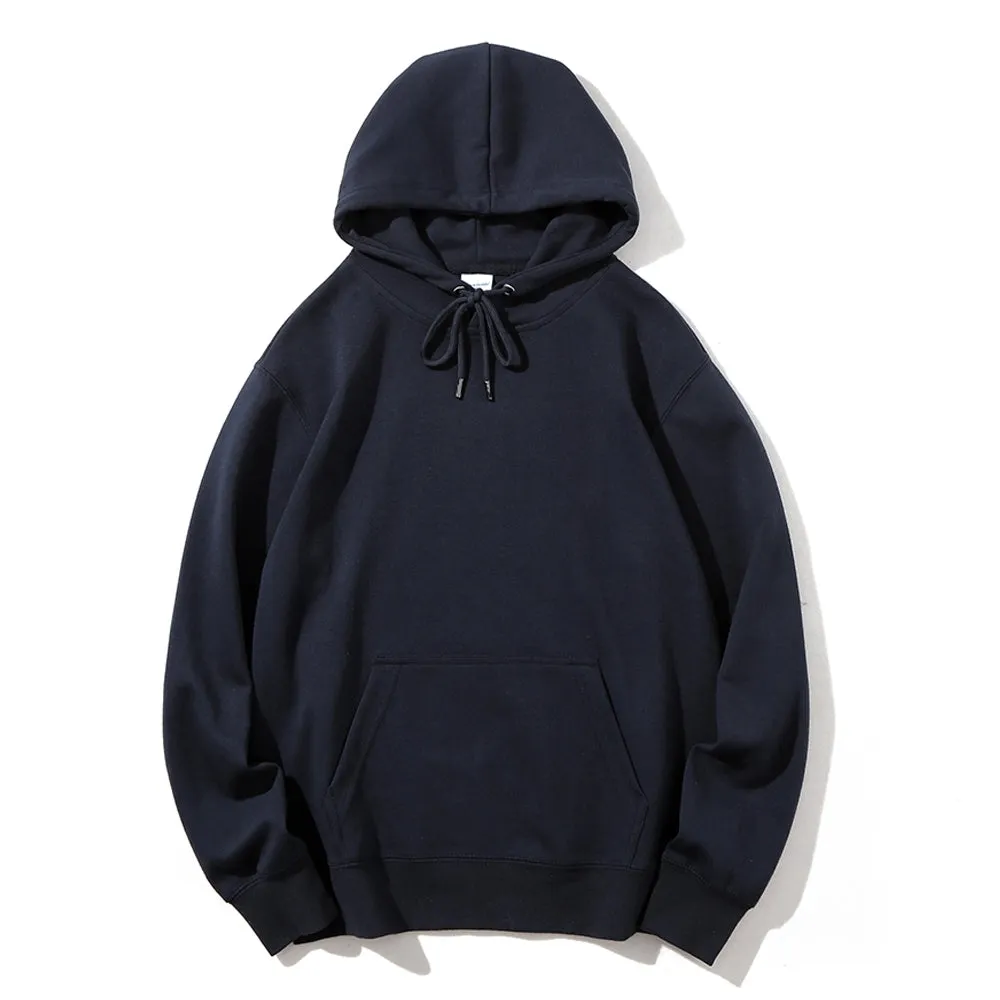 Mens Vintage Darkness Style Print Graphic Pullover With Kangaroo Pocket Hoodies