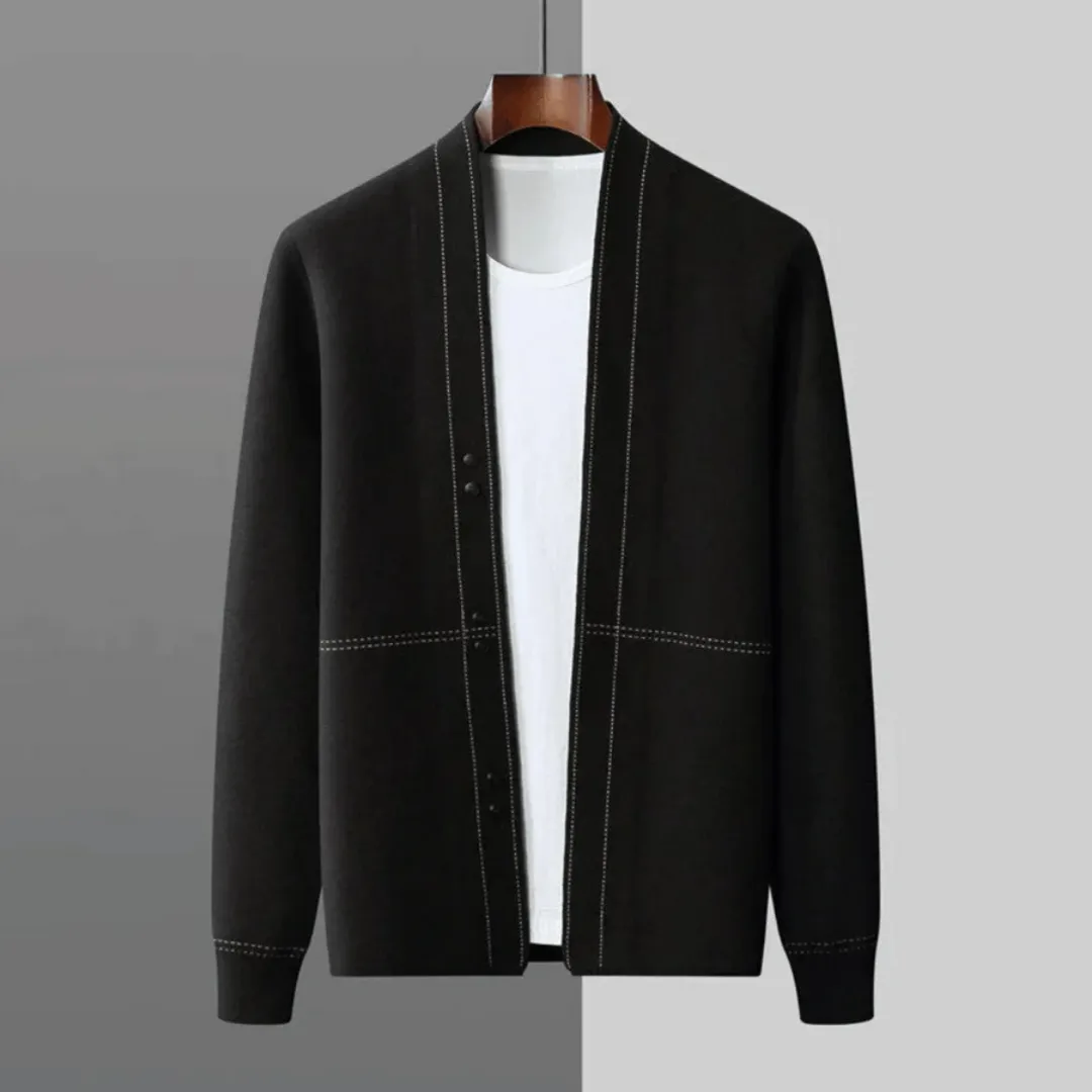 Men's Winter Button Down Long Sleeve Cardigan | Warm