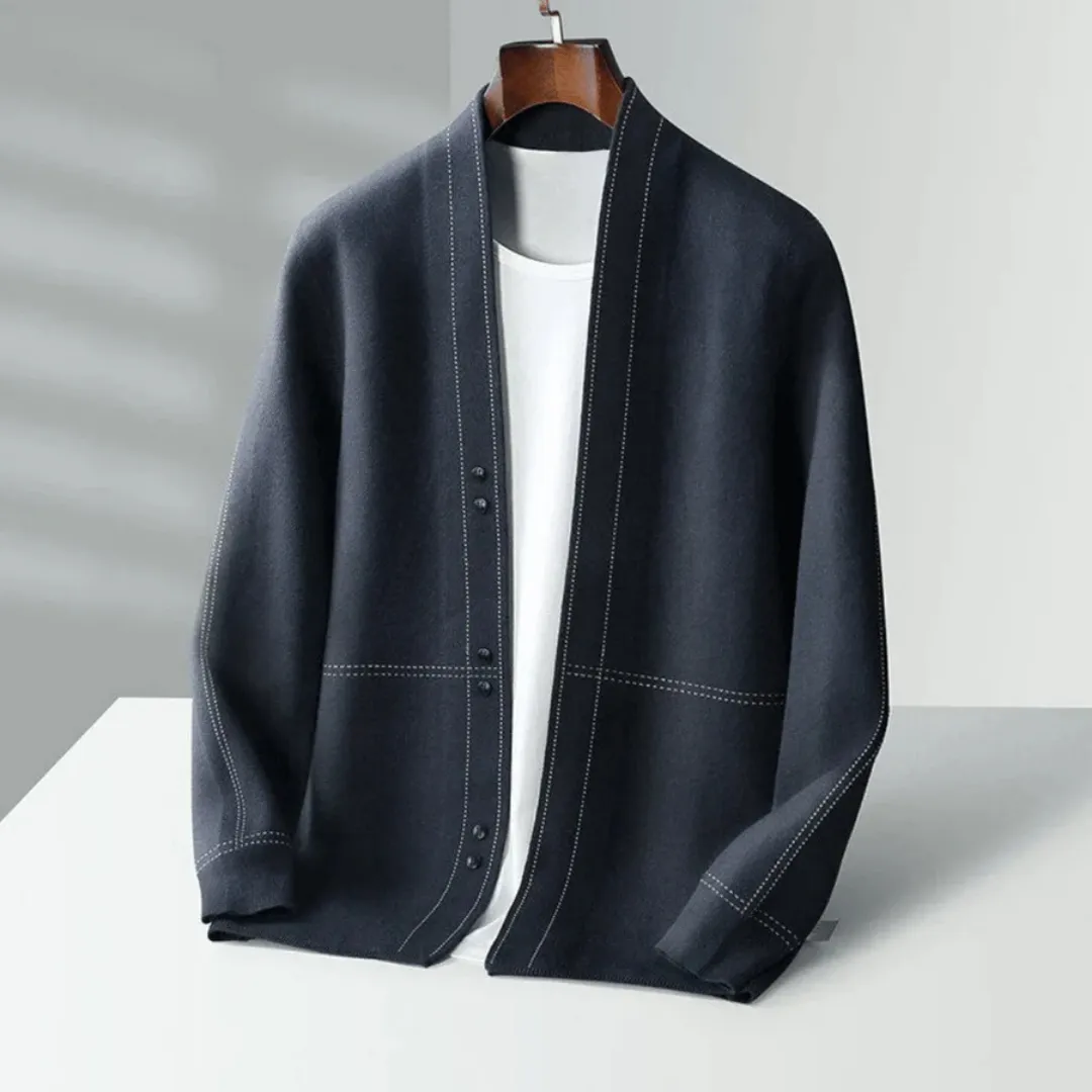 Men's Winter Button Down Long Sleeve Cardigan | Warm