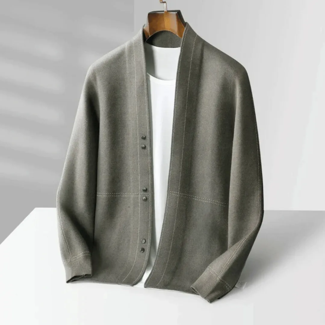 Men's Winter Button Down Long Sleeve Cardigan | Warm