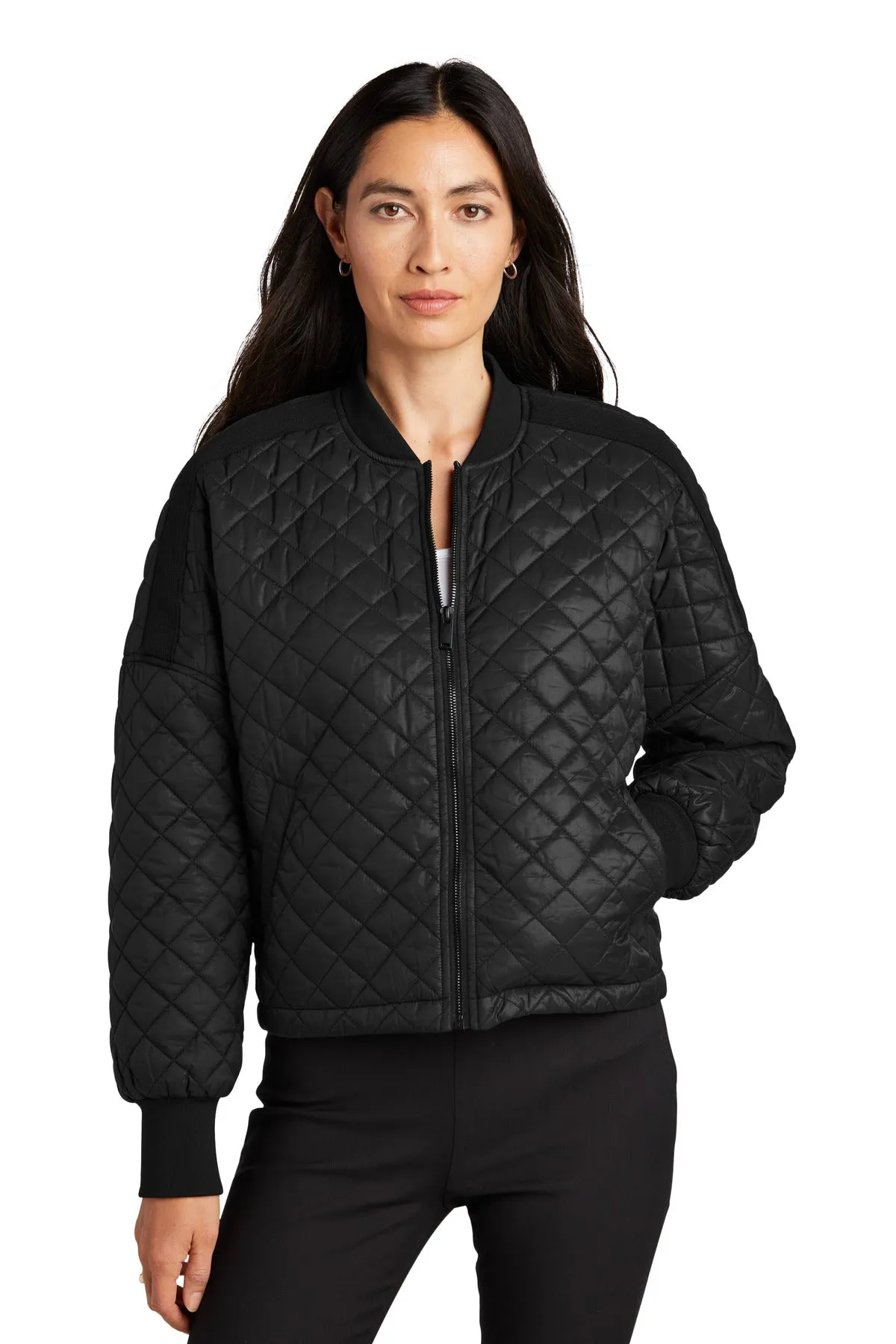 Mercer Mettle Women's Boxy Quilted Jacket MM7201 Deep Black
