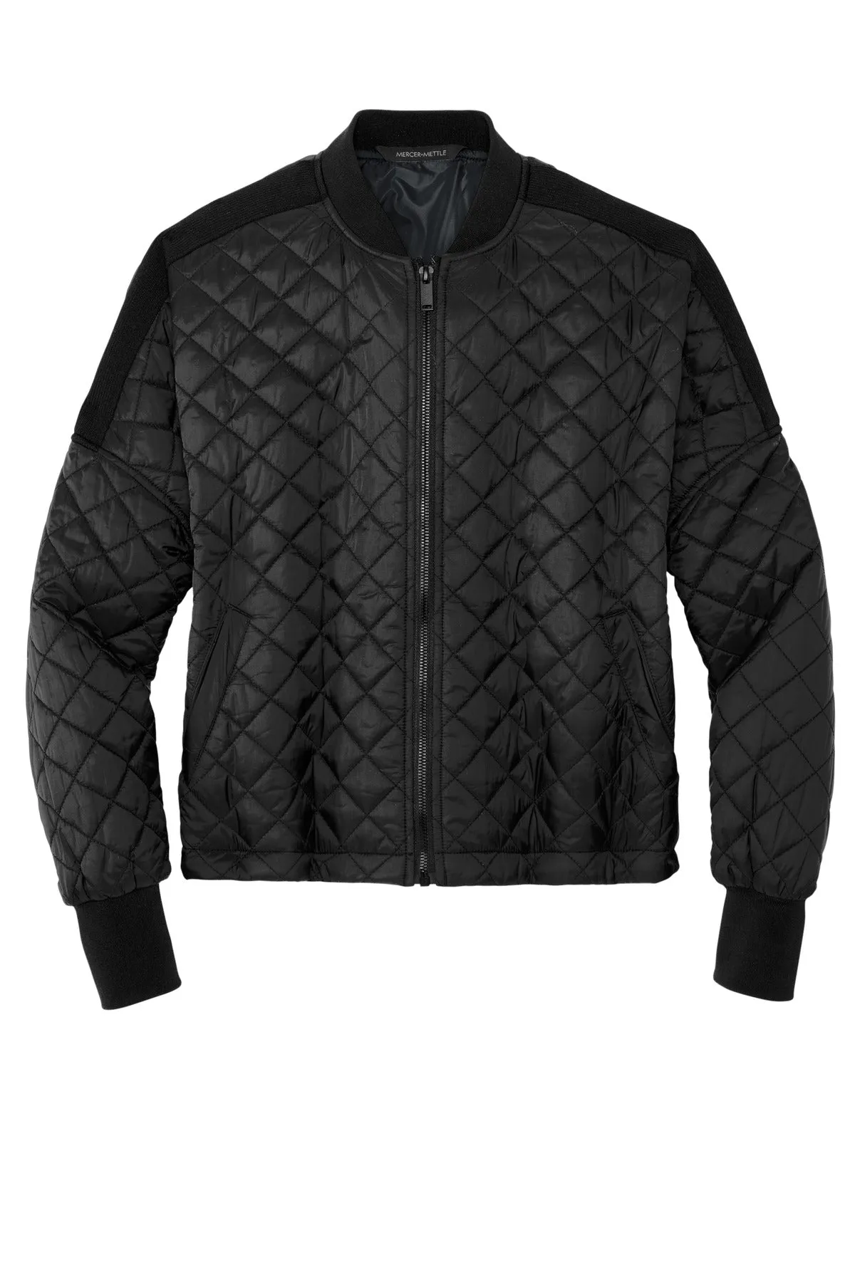 Mercer Mettle Women's Boxy Quilted Jacket MM7201 Deep Black