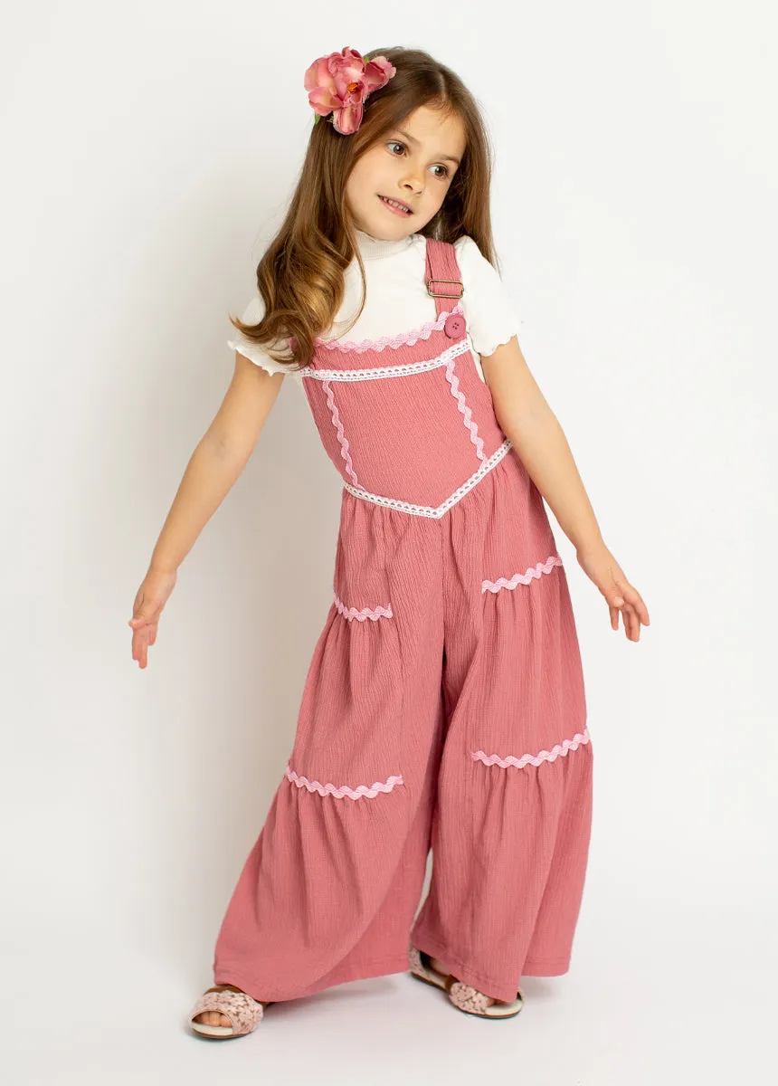 Mercy Overalls in Wild Rose
