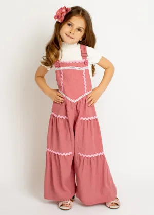 Mercy Overalls in Wild Rose