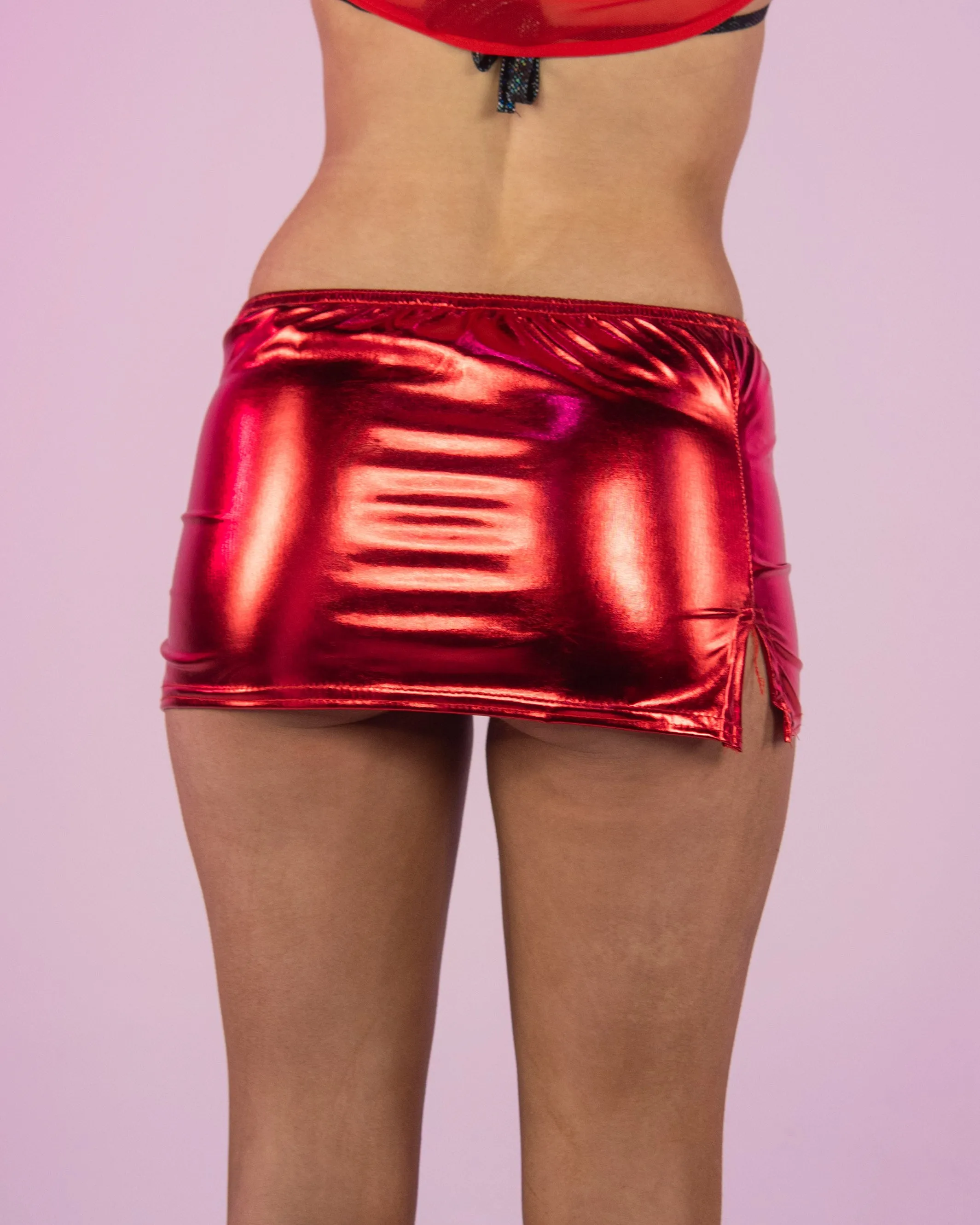 Metallic Micro Mini Skirt