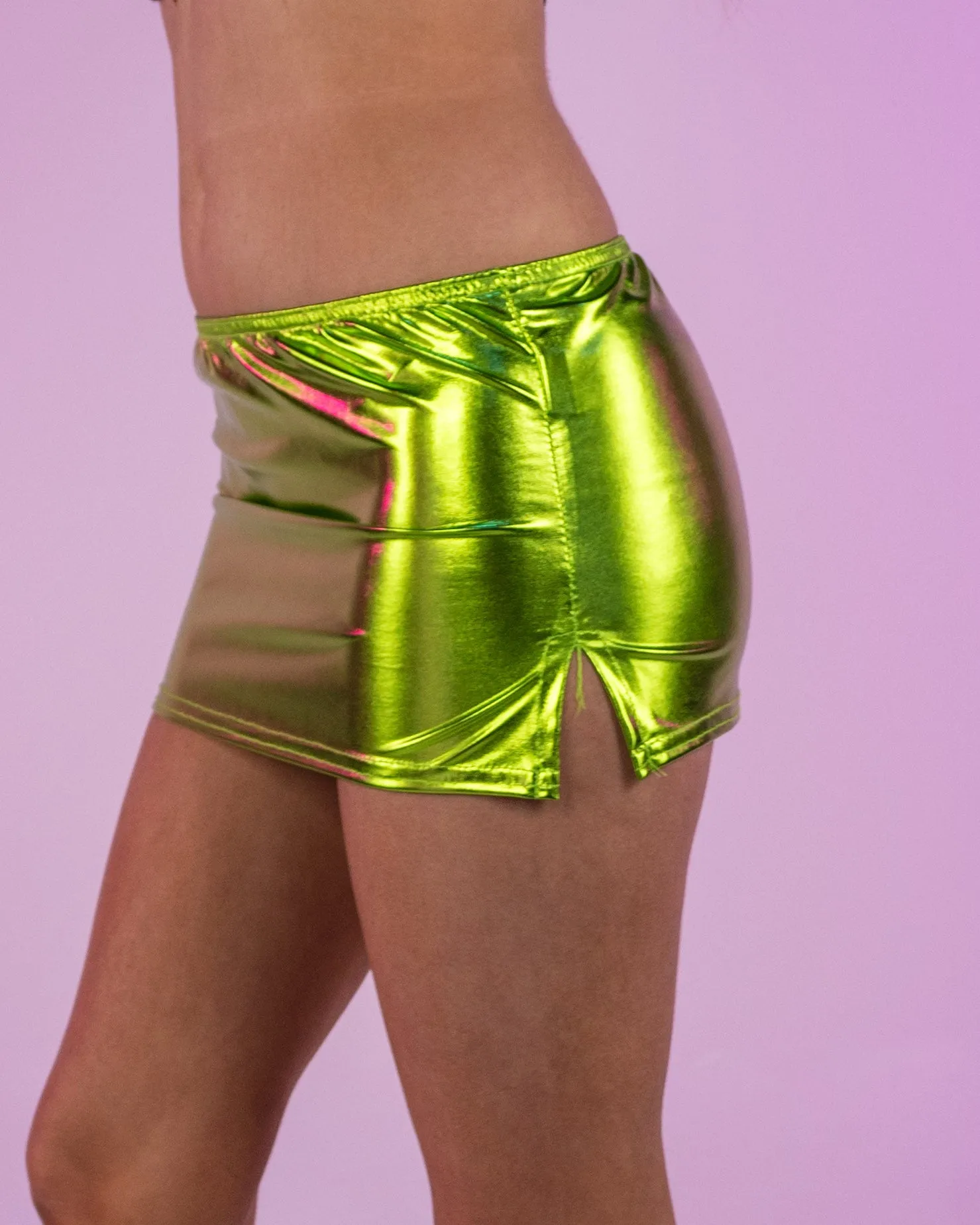 Metallic Micro Mini Skirt