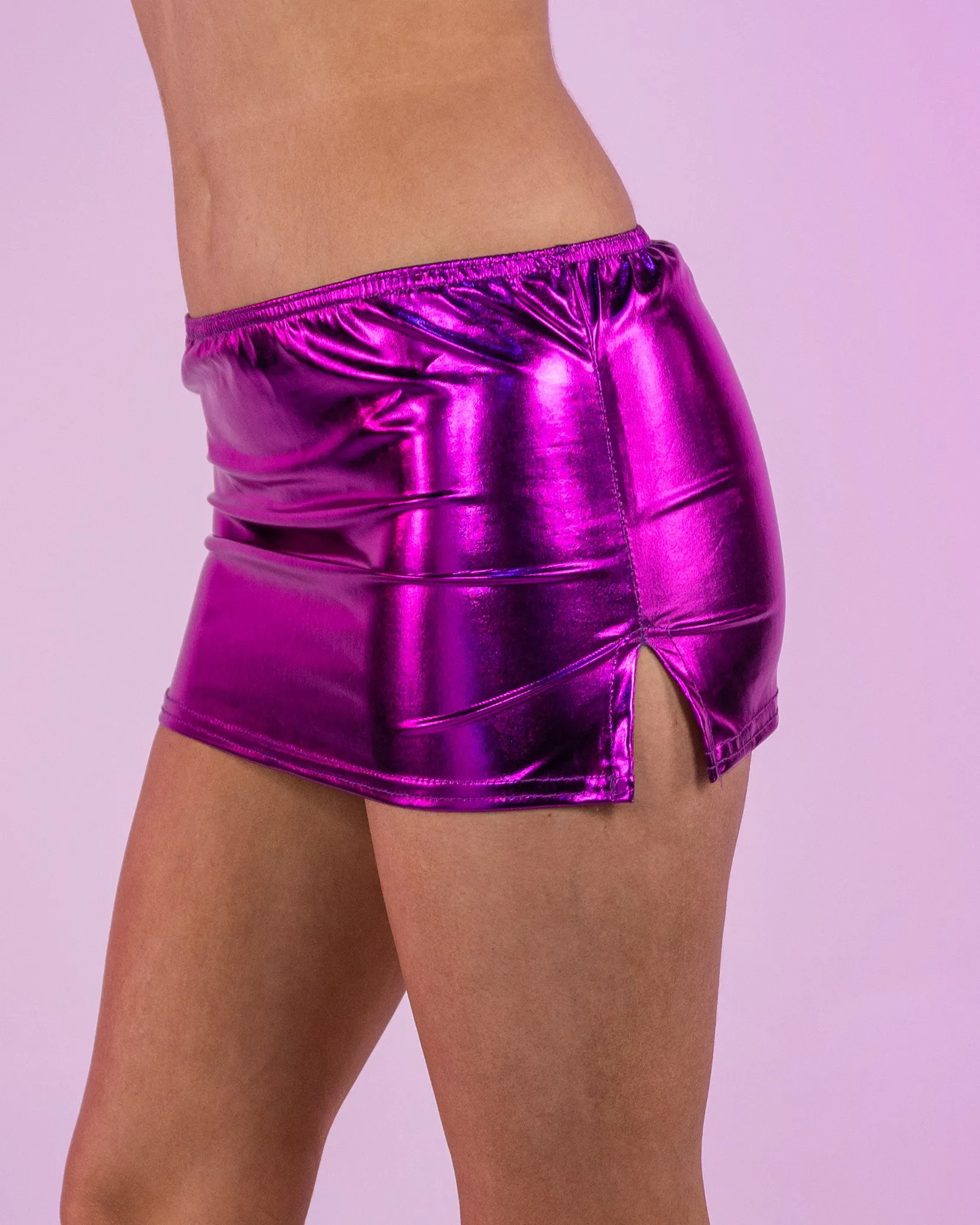 Metallic Micro Mini Skirt