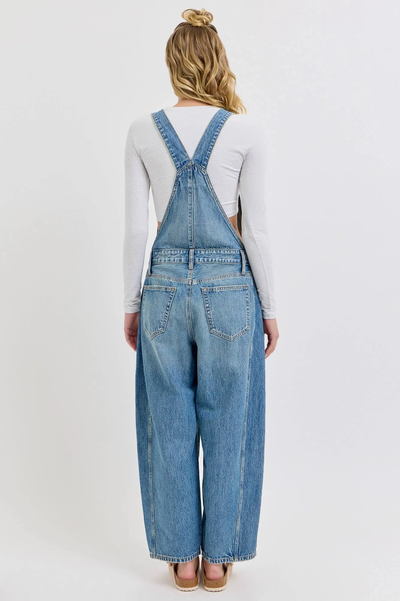 Mid Waisted Barrel Overall