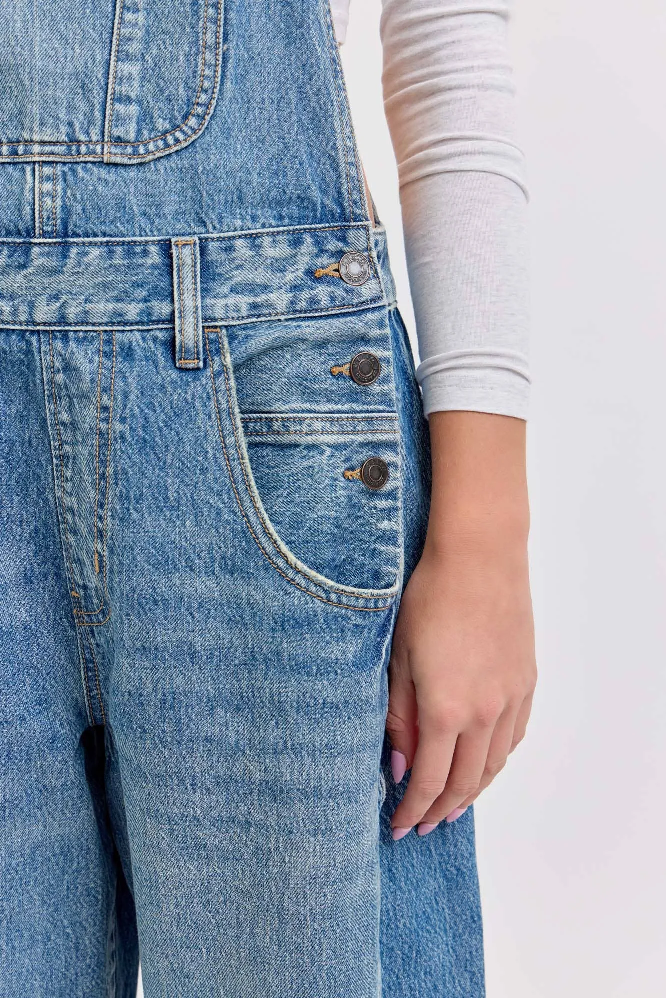 Mid Waisted Barrel Overall
