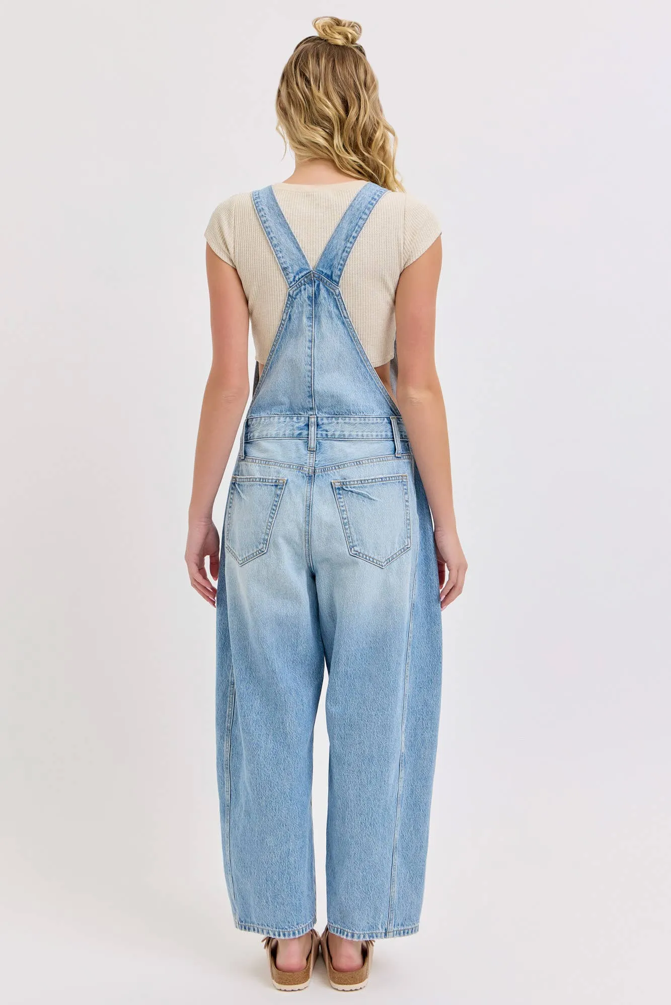 Mid Waisted Barrel Overall