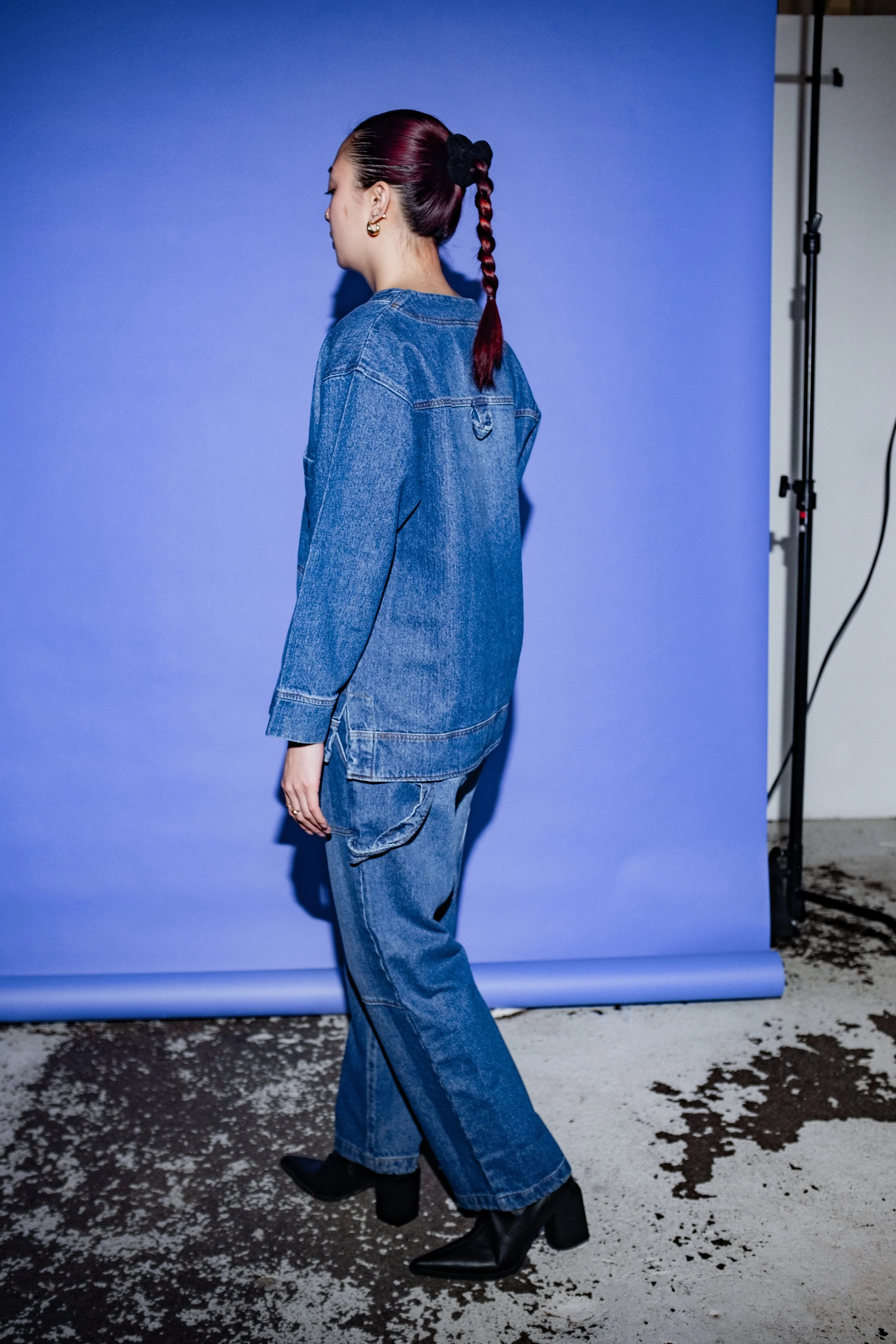 Miguel Denim Cardigan in Blue