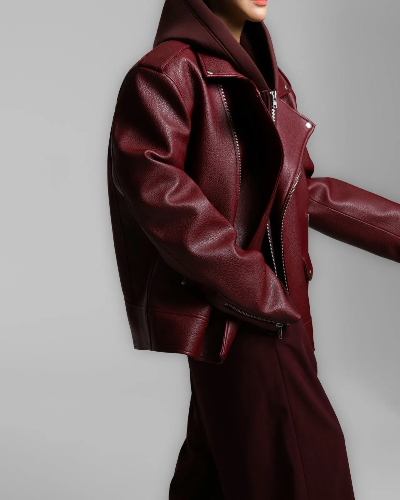 Mikal Burgundy Jacket