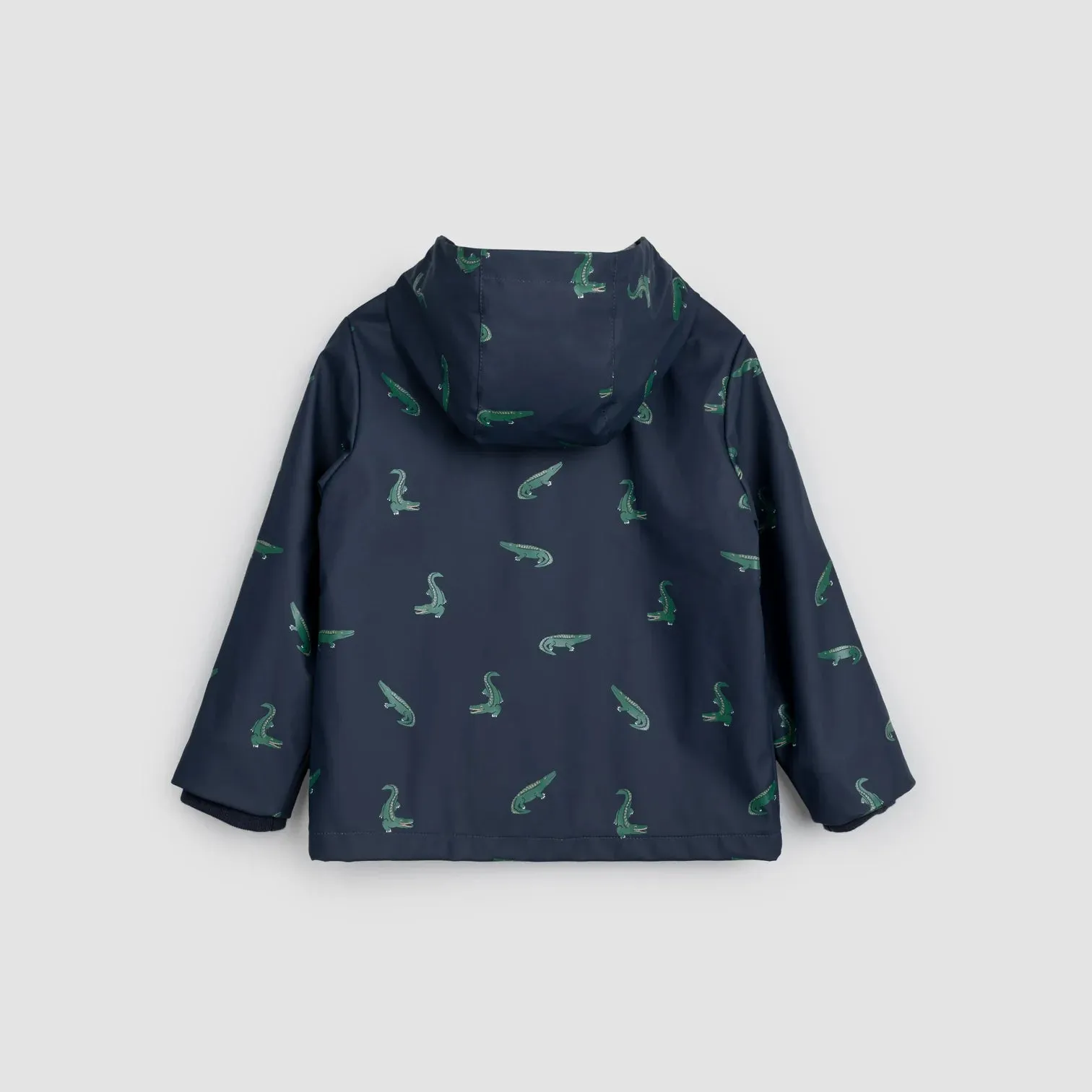 Miles the Label - Hooded Raincoat - Navy Croc Print