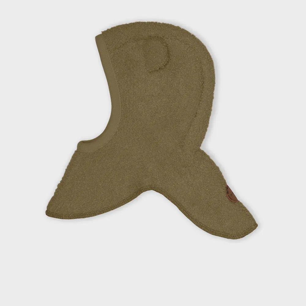 MINI A TURE - Jeffi Teddyfleece Elephant Hood - Capers Green