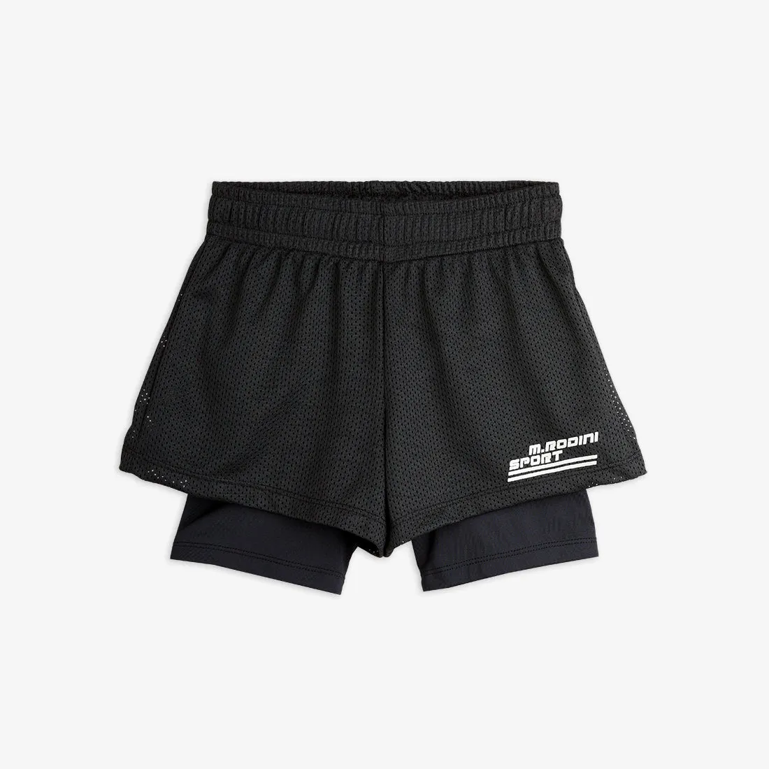 Mini Rodini | MR sport combined shorts- Black