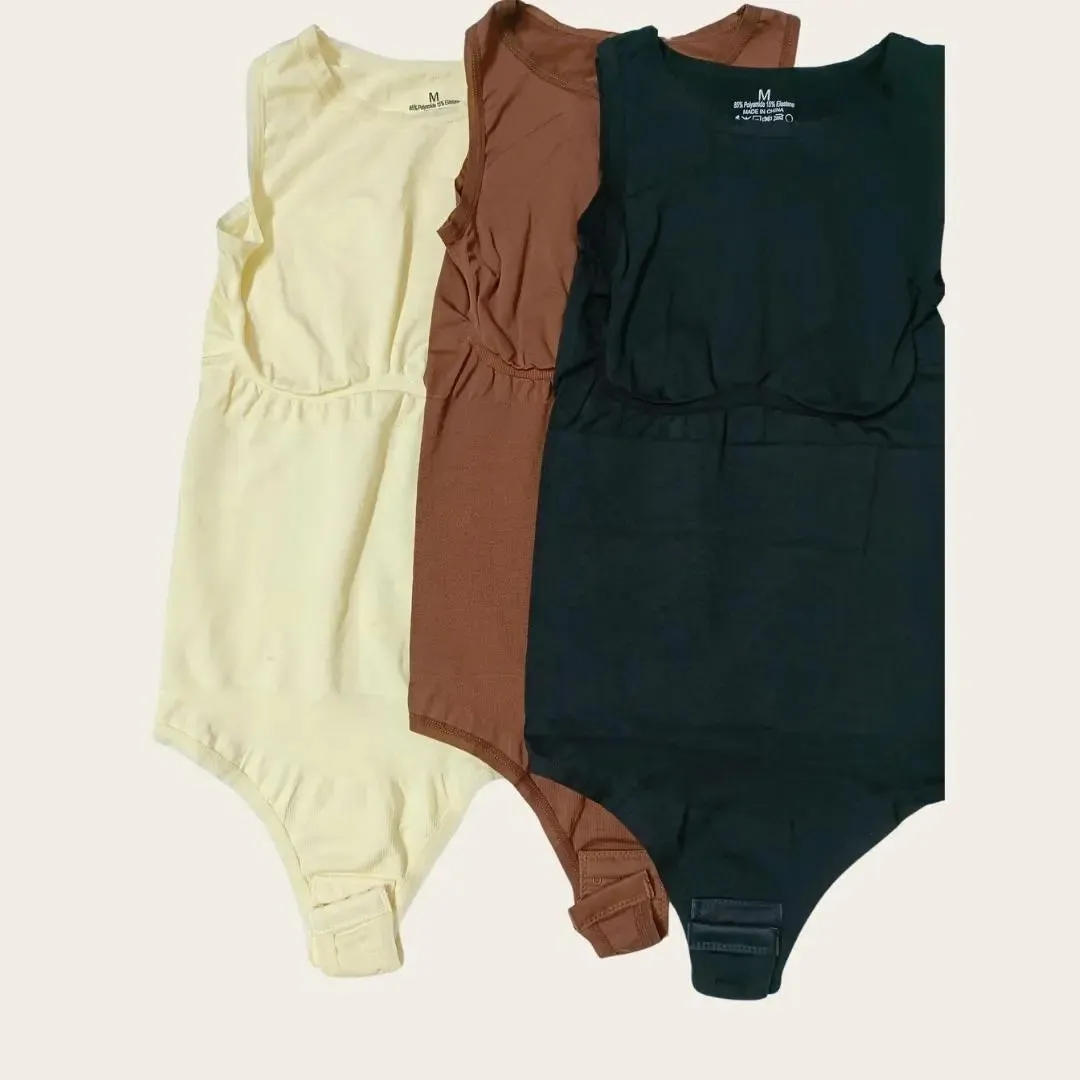 Mireille - Elegant High Neck Women's Shaping Bodysuit 1 1 free