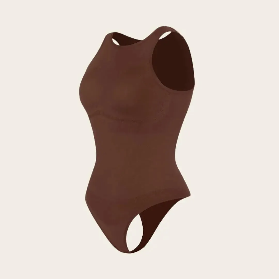 Mireille - Elegant High Neck Women's Shaping Bodysuit 1 1 free