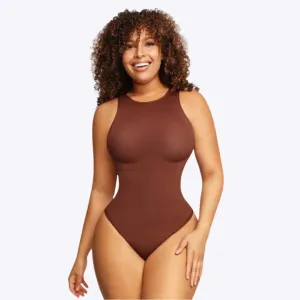 Mireille - Elegant High Neck Women's Shaping Bodysuit 1 1 free