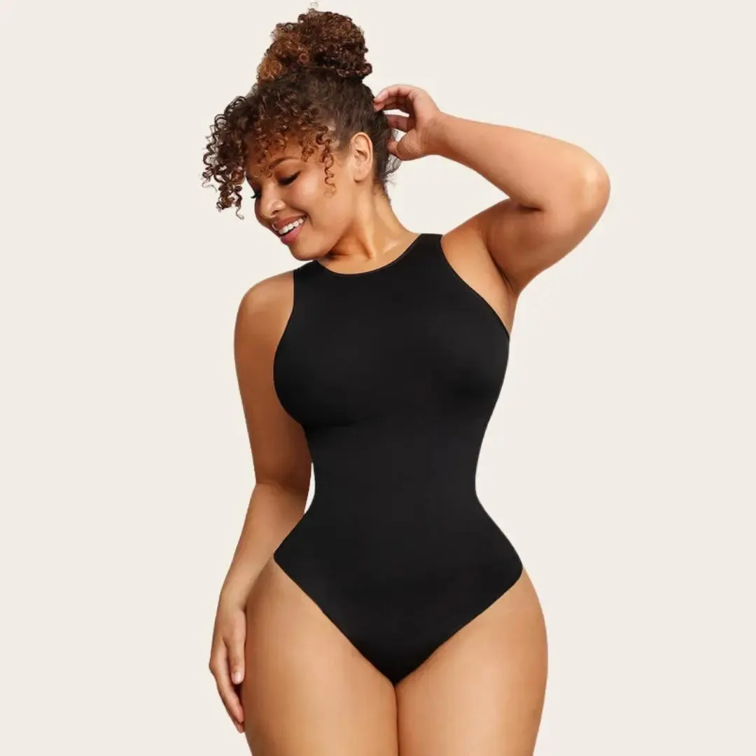 Mireille - Elegant High Neck Women's Shaping Bodysuit 1 1 free