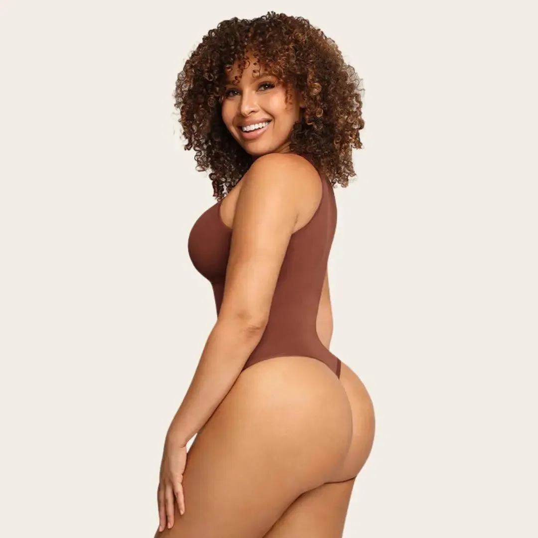 Mireille - Elegant High Neck Women's Shaping Bodysuit 1 1 free