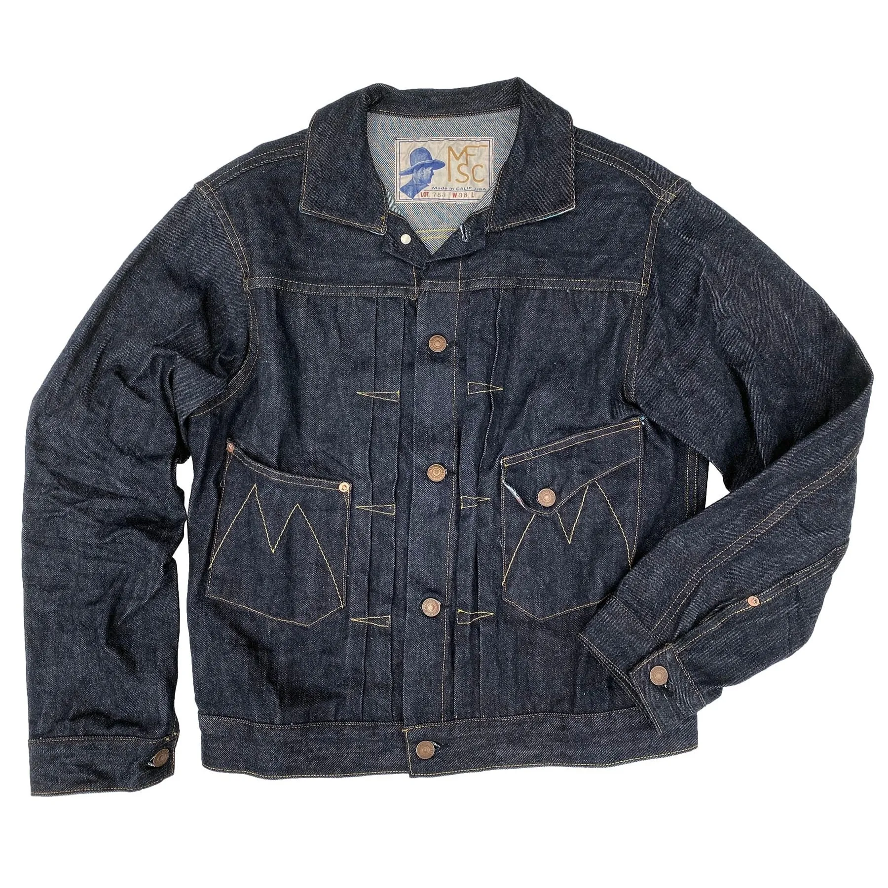 【MISTER FREEDOM】RANCH BLOUSE - SC66 DENIM / 旗艦一二代農場外套