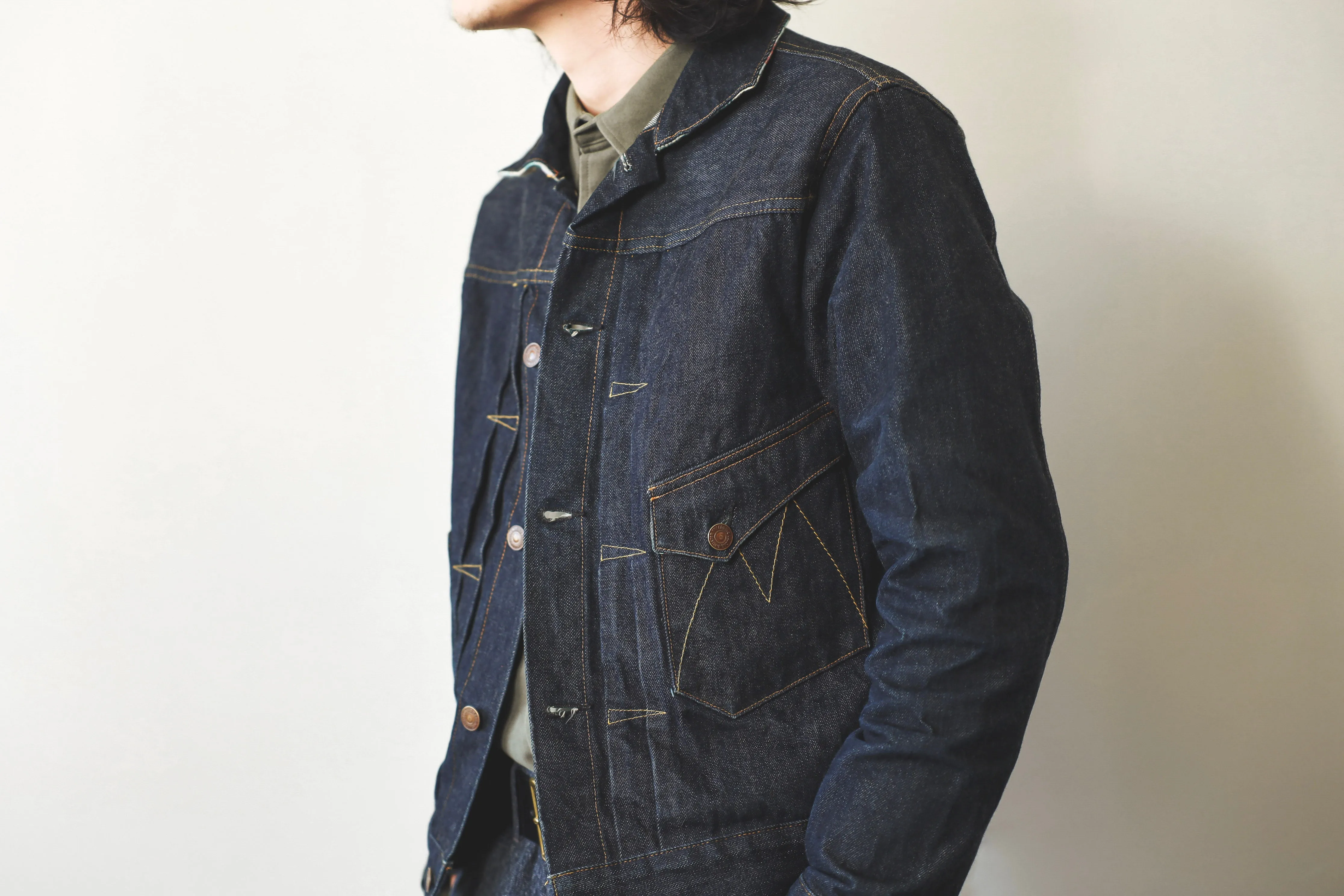 【MISTER FREEDOM】RANCH BLOUSE - SC66 DENIM / 旗艦一二代農場外套