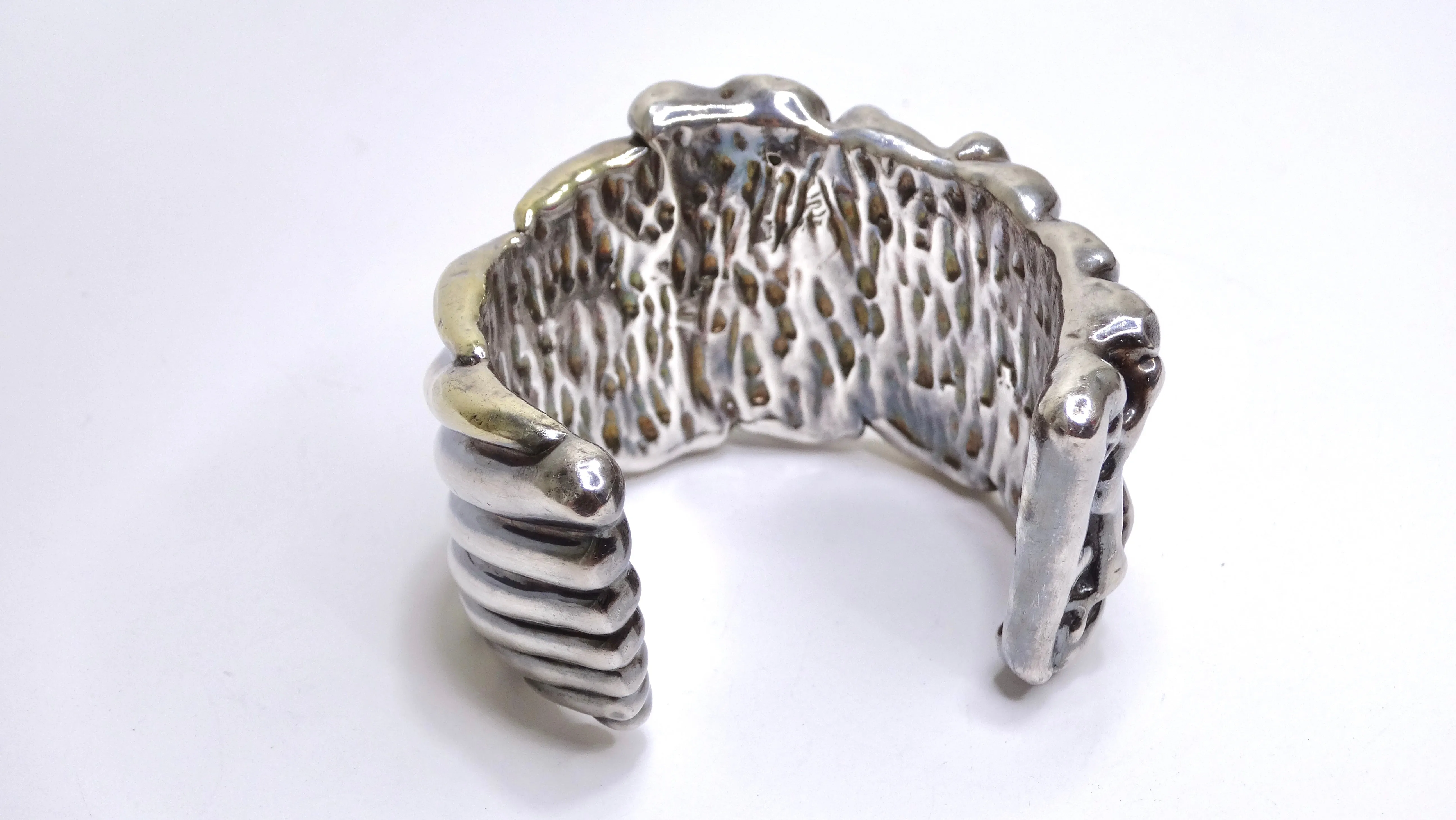 Mixed Metal Hollow Cuff